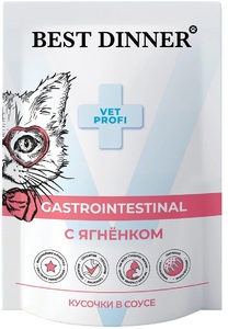 Пауч Бест Диннер Exclusive Vet Profi Гастроинтестинал Ягненок, Best Dinner