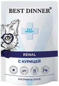 Best Dinner пауч Exclusive Vet Profi Ренал Курица, Бест Диннер