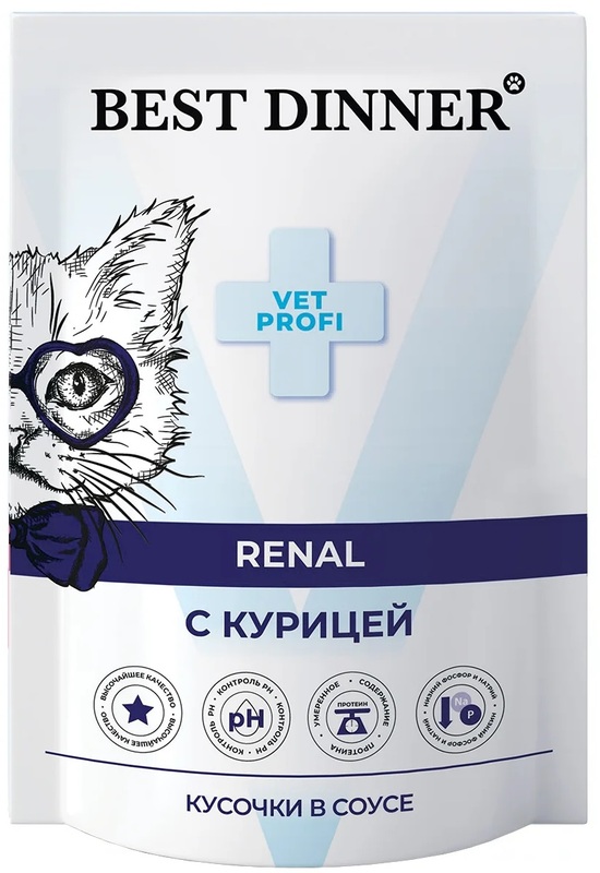 Best Dinner пауч Exclusive Vet Profi Ренал Курица, Бест Диннер