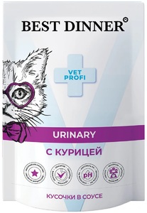 Пауч Бест Диннер Exclusive Vet Profi Уринари Курица, Best Dinner