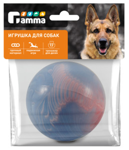 Мяч Gamma литой малый из резины, Гамма 50 мм