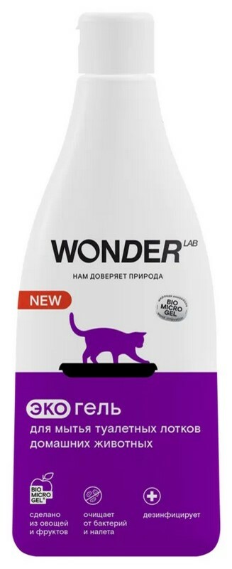 Wonder lab Экогель для мытья туалетных лотков, Вандер лаб