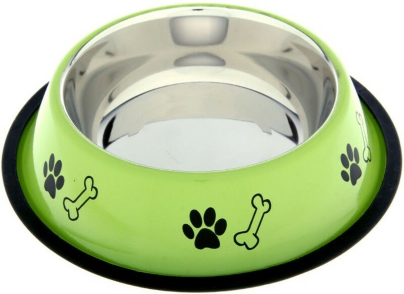 Миска VM нескользящая цветная с рисунком