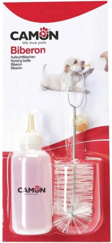 Бутылочка Camon для кормления с ершиком и соской, Камон