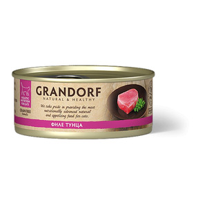 Grandorf консервы для кошек филе тунца, Грандорф