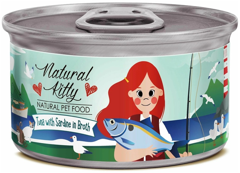 Консервы Pettric Cherie Natural Kitty тунец с сардинами, Петтрик
