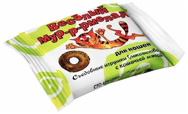 Мармелад для кошек Веселый Мур-р-рмелад с кошачьей мятой