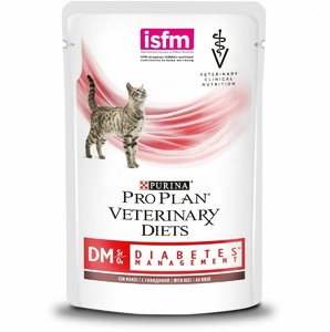 Purina DM Diabetes Management Feline с говядиной, пауч Пурина