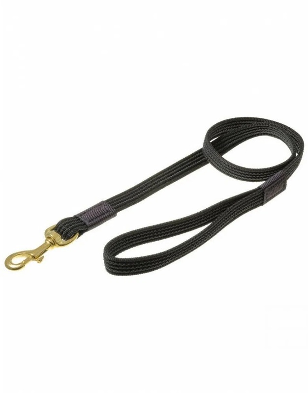 Поводок VIPet профессиональный с латексом бронзовый карабин 1м