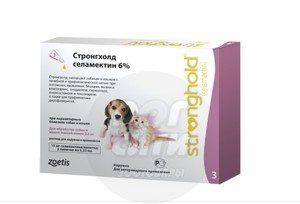 Stronghold 15 мг капли для щенков и котят