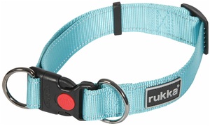 Ошейник двойного типа для собак Rukka Pets Bliss Collar размер S, Рукка S (30-40см х 15мм) чёрный