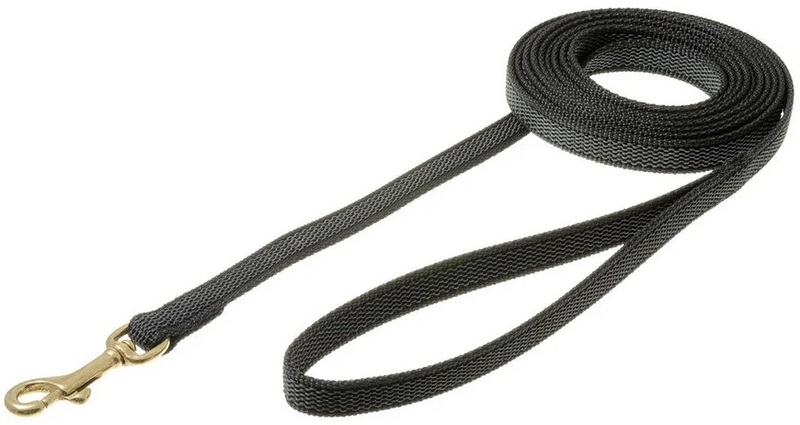 Поводок V.I.Pet нейлон с латексом 1,5 м, с бронзовым карабином, ВИПет