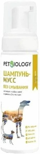 PetBiology Шампунь-мусс без смывания для кошек и собак, ПетБиолоджи 150мл