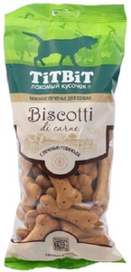 TitBit печенье Бискотти с печенью говяжьей, ТитБит