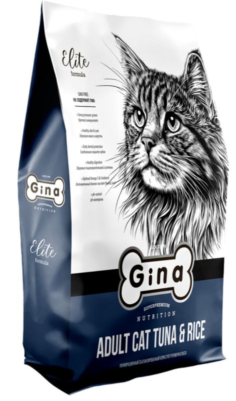 Gina Classic для кошек Тунец и рис, Джина