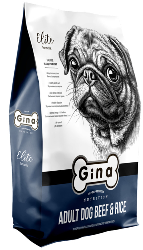 Gina для собак Говядина и рис, Джина