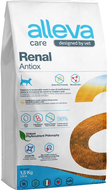 Alleva Care cat adult renal-antiox, Аллева Кэр