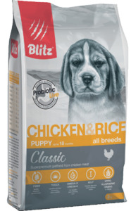 Blitz Puppy Classic для щенков с курицей, Блитс