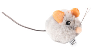 Игрушка Petstages Мышка со звуком с кошачьей мятой, Петстейдж 4 см