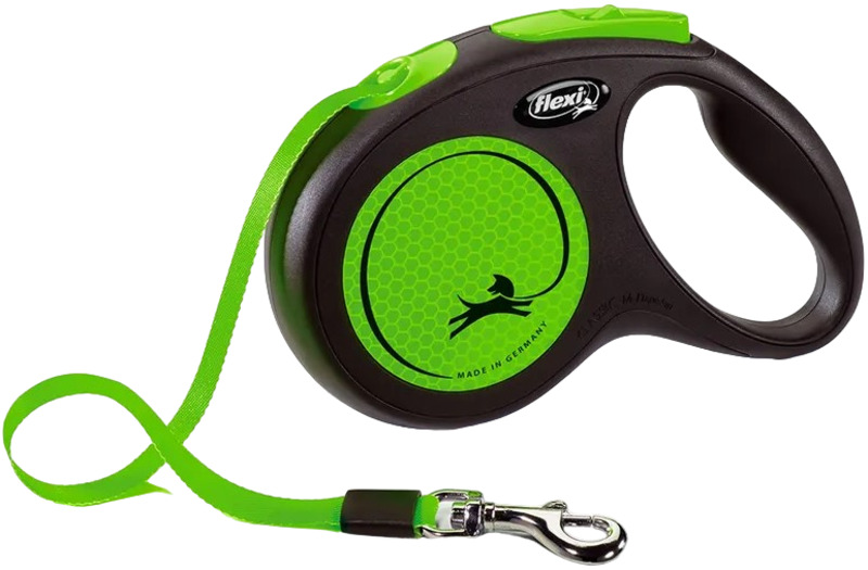 Рулетка Flexi New Neon M ремень 5 м, Флекси