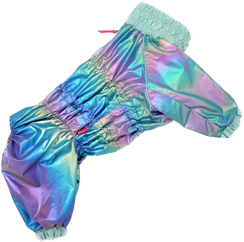 Комбинезон дождевик ForMyDogs мультиколор/металлик для мальчиков, ФоМайДог