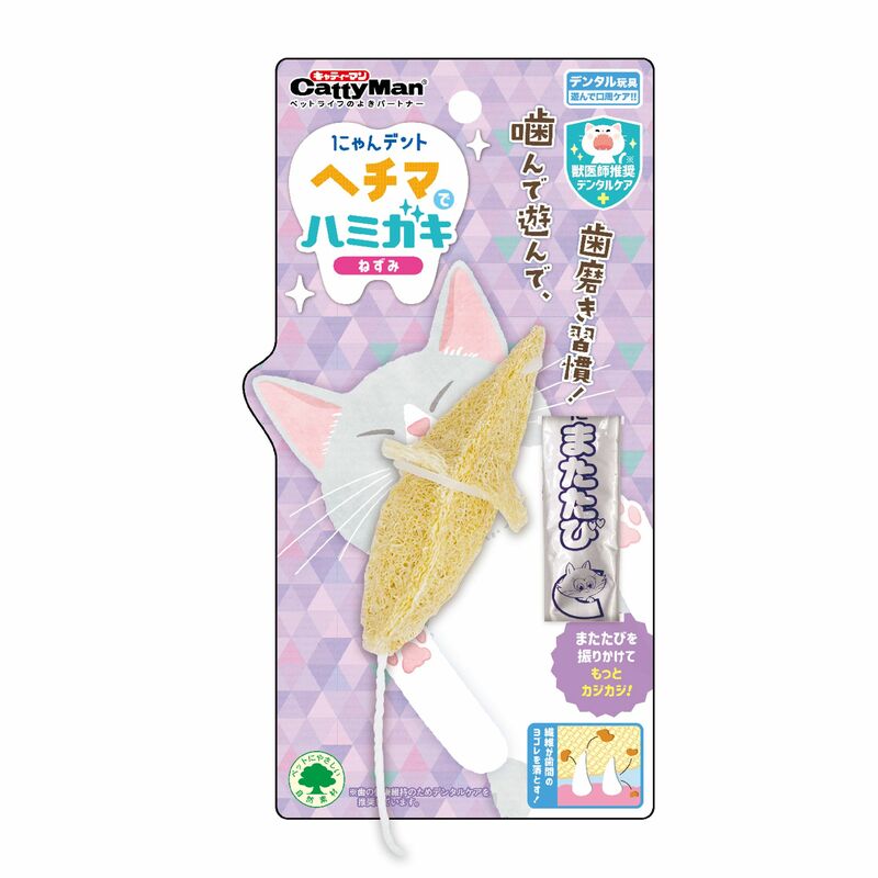 Мышка люфы Premium pet для глубокой чистки зубов и снятия стресса у кошек, Премиум Пет