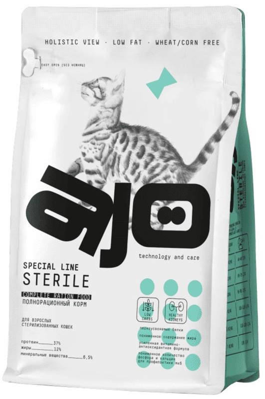 Корм AJO Sterile индейка и утка, Айо