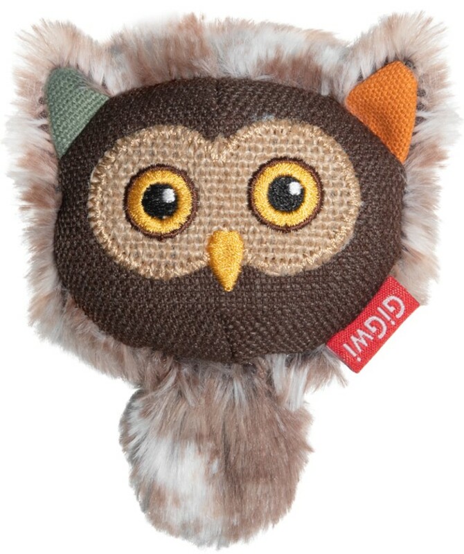 Игрушка GiGwi Catch & Scratch Eco Сова интерактивная, ГиГви