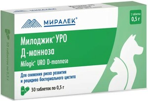 Милоджик УРО Д-манноза, Milogik 30 таблеток