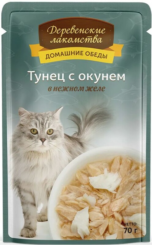 Деревенские лакомства Домашние обеды тунец с окунем в желе