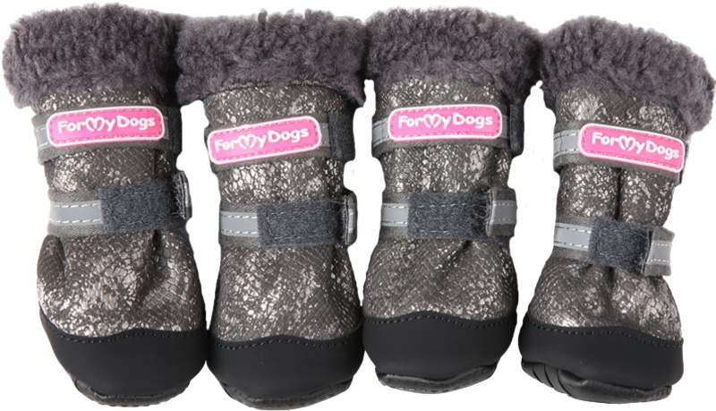Сапоги ForMyDogs зимние с усиленным носком серые, ФоМайДог