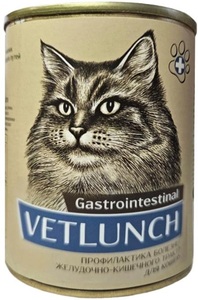 Vetlunch Gastrointestinal для кошек, Ветланч