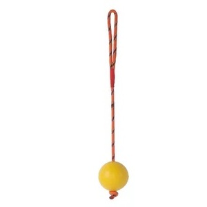 Duvo+ Игрушка для собак резиновая Мячик на верёвке, Дуво оранжевый