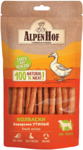 AlpenHof Колбаски Баварские утиные для собак, АлпенХоф 50 г
