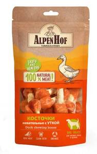 AlpenHof Жевательные косточки с уткой, АлпенХоф 50 г