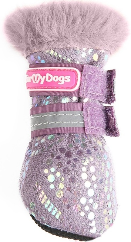 Сапоги ForMyDogs зимние пурпурные цельнокроеные, ФоМайДог