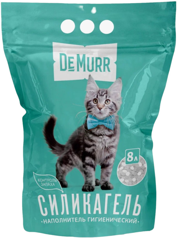 Наполнитель силикагелевый ДеМурр зеленый для кошачьего туалета