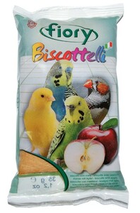 Fiory Biscottelli бисквиты для птиц с яблоком, Фиори 35гр