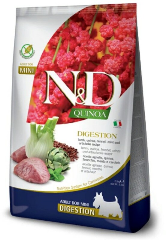 Farmina N&D Quinoa Digestion Lamb Mini, Фармина