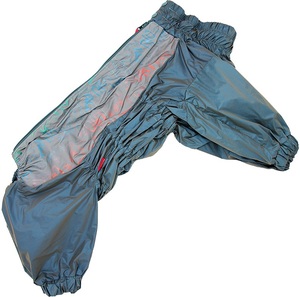 Комбинезон-дождевик ForMyDogs синий металлик для мальчка, ФорМайДог B3 (длина спины 50 см, грудь 80см)