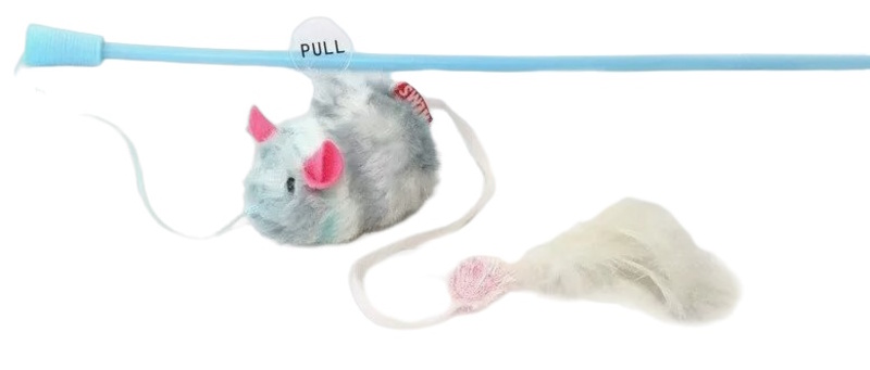 Дразнилка Голубая мышь с чипом Taichipet, Тайчипет