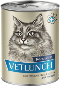 Vetlunch Recovery для кошек, Ветланч 340 г