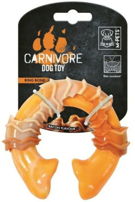 Игрушка МПетс для собак Карнивор круглая кость, вкус бекона