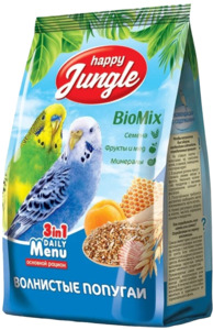 Happy Jungle Корм для волнистых попугаев, Хэппи Джунгли