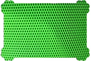Коврик GoSi Прямоугольник с лапами под миску или лоток, ГоСи 40*58 см зеленый