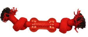 Игрушка Triol Веревка-канат, 2 узла и кость, Триол 240*45*30 мм
