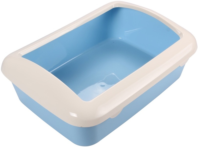 Туалет Triol для кошек прямоугольный с бортом, Триол