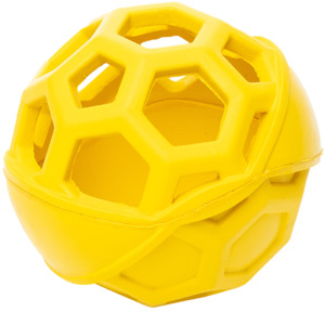 Игрушка Duvo+ для собак Мяч с сотами 7 см, Дуво 7 см желтый