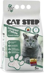 Cat Step наполнитель Compact White French Soap, Кэт Стэп 10 л