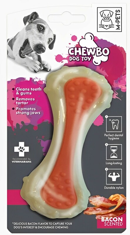 Игрушка МПетс Кость со вкусом бекона